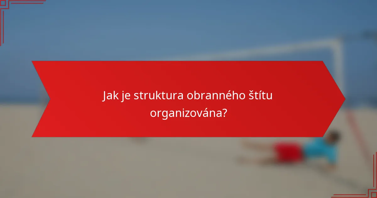 Jak je struktura obranného štítu organizována?